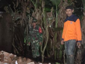Tembok Rumah Warga Trenggalek Ambruk Diguncang Gempa Tuban M 6,6