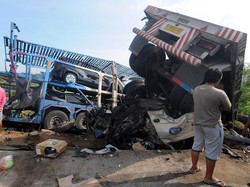 Korban Kecelakaan Maut Tol Boyolali 8 Tewas 13 Luka, Terbanyak dari Nganjuk