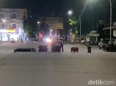 Foto Suasana Mapolres Pelabuhan Makassar Usai Diserang OTK