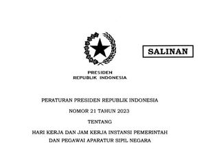 Isi Perpres 21 Tahun 2023 Aturan Kerja ASN dan Link Download