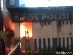 Polres Pelabuhan Makassar Diserang OTK, Pos Polantas Juga Dibakar