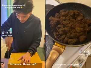 Sedih Gak Bisa Mudik, WNI di Hungaria Ini Dikirimi Rendang dari Pariaman