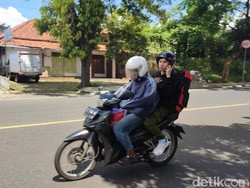 Pemotor Mudik Mulai Melintas di Ciamis Jelang Lebaran