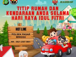Gratis! Pemudik Bisa Titip Mobil dan Motor di Polsek Pasar Minggu
