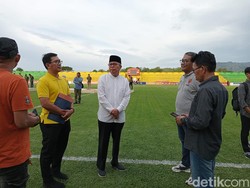 Taufan Pawe Tinjau Persiapan Pesta Juara PSM di Stadion BJ Habibie Parepare