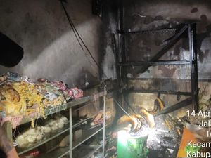 Ditinggal Melayat, Warung Terbakar hingga Rugi Rp 125 Juta