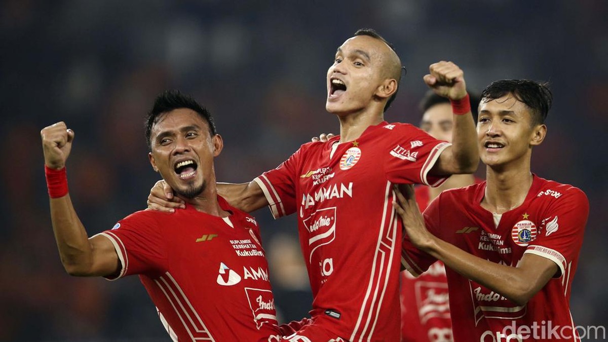 Persija Jakarta mengakhiri Liga 1 2022 dengan kemenangan di SUGBK. (Foto: Rifkianto Nugroho/detikcom)