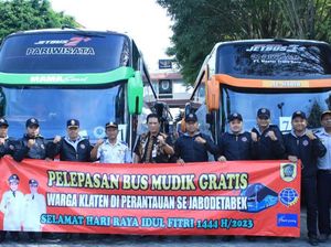Jemput Pemudik Jabodetabek, Pemkab Klaten Lepas 10 Bus Mudik Gratis