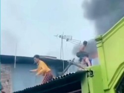 Rumah Warga di Makassar Terbakar Diduga karena Arus Pendek Listrik