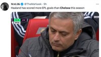 Paling memalukan adalah jumlah gol Chelsea tak banyak dari Erling Haaland seorang. Penyerang Manchester City itu bisa bikin 47 gol sendirian semusim, saat Chelsea sebagai tim hanya bisa melesakkan 42 gol saja.  Foto: Twitter @TheMahleek