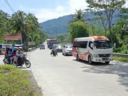 Pemudik Motor Mulai Masuk ke Wilayah Banyumas Via Ajibarang