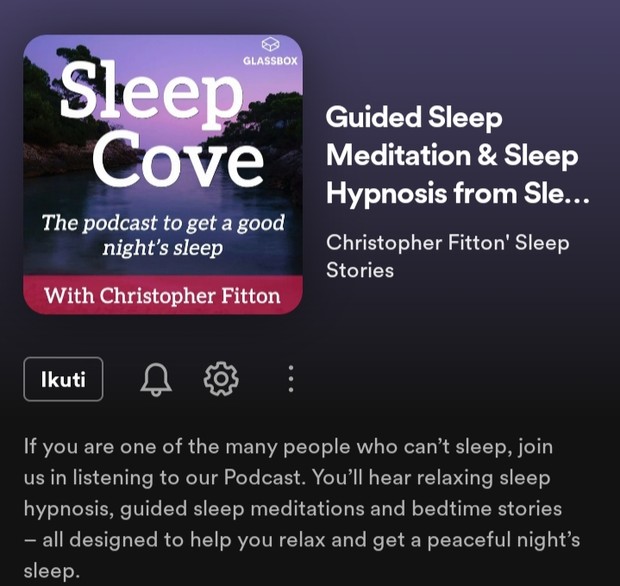 Podcast Sleep Cove/Foto: Spotify.com Rekomendasi podcast pengantar tidur