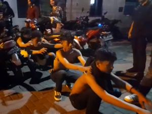 Polisi Amankan Puluhan Gerombolan Pemotor Bersajam di Medan