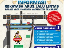 Jalan Dalam Kota Ungaran Diberlakukan One Way Mulai Besok