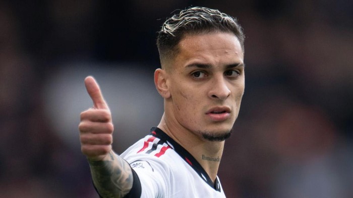 Antony NOTTINGHAM, ENGLAND - APRIL 16: Antony of Manchester United during the Premier League match between Nottingham Forest and Manchester United at City Ground on April 16, 2023 in Nottingham, United Kingdom. (Photo by Visionhaus/Getty Images)
