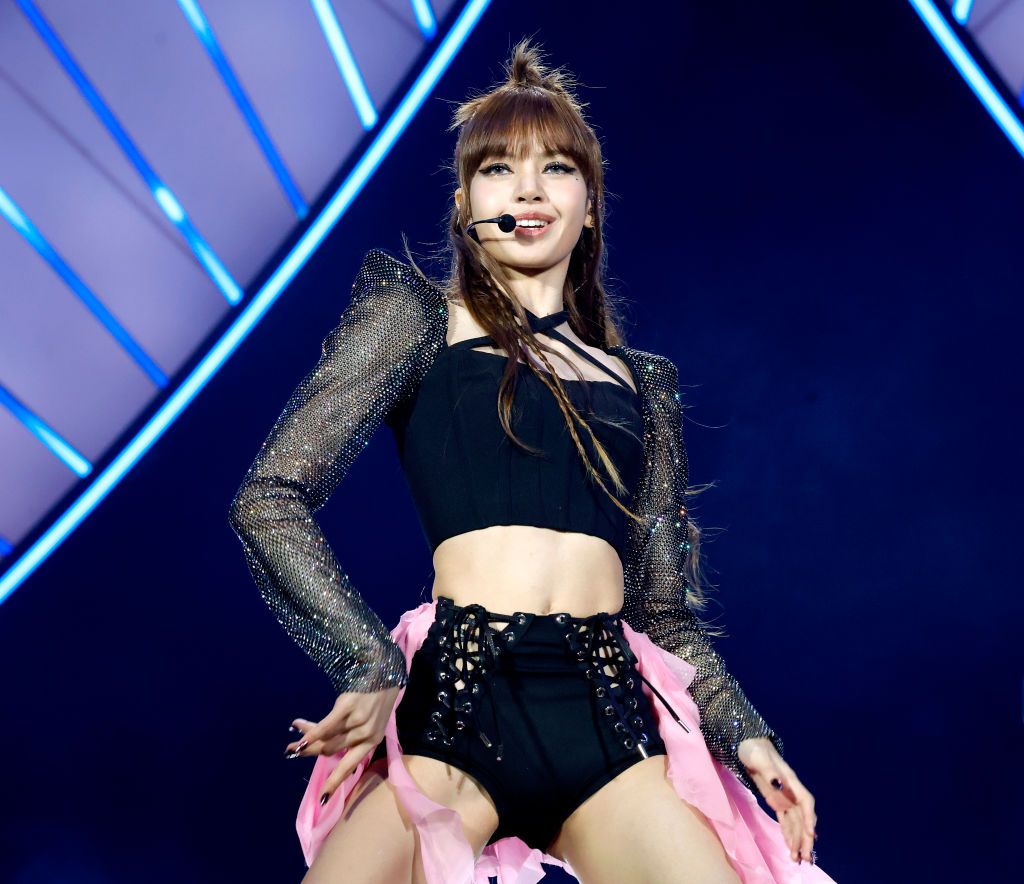 INDIO, CALIFORNIA - APRIL 15: (L-R) Jisoo, Jennie, Lisa, and Rosé of BLACKPINK perform at the Coachella Stage during the 2023 Coachella Valley Music and Arts Festival on April 15, 2023 in Indio, California. (Photo by Frazer Harrison/Getty Images for Coachella)