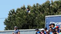 Foto Fans Nangkring di Pohon demi Nonton Getafe vs Barcelona
