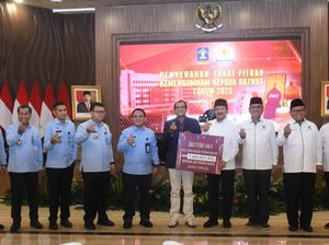 ASN Kemenkumham Salurkan Zakat Rp 1,4 Miliar Melalui Baznas