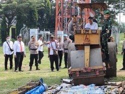 Barang Bukti Kejahatan Saat Ramadhan 2023 Senilai Rp 32 Juta Dimusnahkan