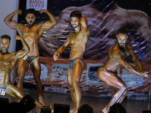 Potret Adu Kekar Kontes Binaraga di India Potret Adu Kekar Kontes Binaraga di India