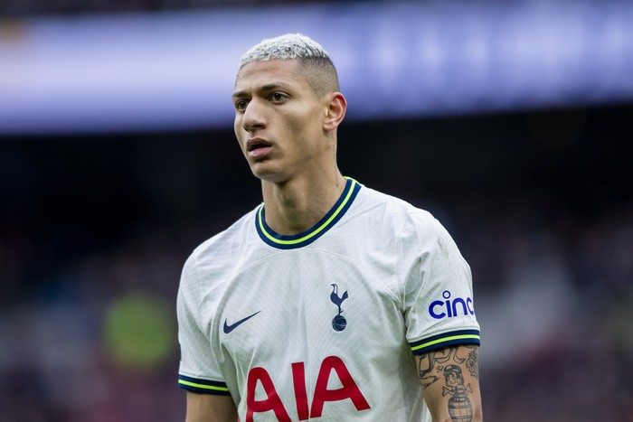 Richarlison Tottenham's Richarlison during the Premier League soccer match between Tottenham and Nottingham Forest at The Tottenham Hotspur Stadium in London, England, Saturday March 12th, 2023. (AP Photo/Leila Coker)