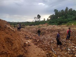 Detik-detik 5 Penambang Emas Ilegal di Parimo Tertimpa Longsor hingga Tewas