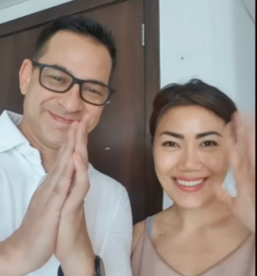 Ari Wibowo dan Inge Anugrah saat tampil di Instagram.