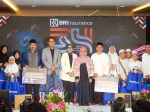 HUT Ke-34, BRI Insurance Salurkan Zakat ke BAZNAS dan Bantuan CSR