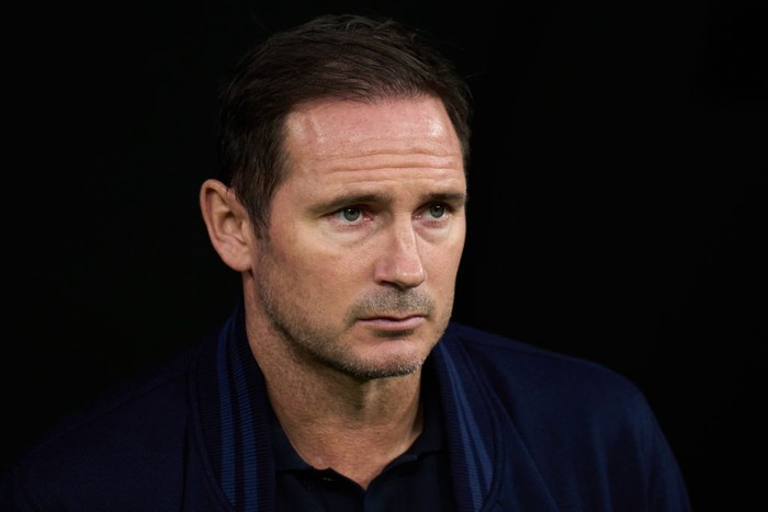 MADRID, SPAIN - APRIL 12: Frank Lampard, Caretaker Manager of Chelsea, looks on prior to the UEFA Champions League quarterfinal first leg match between Real Madrid and Chelsea FC at Estadio Santiago Bernabeu on April 12, 2023 in Madrid, Spain. (Photo by Angel Martinez/Getty Images)