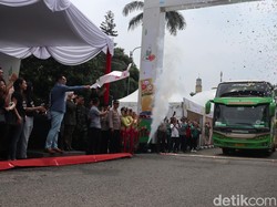 Seribu Peserta Mudik Gratis Berangkat dari Kantor Bapenda Jabar