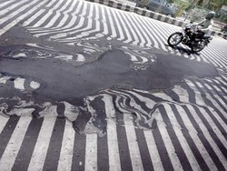 Mimpi Buruk Global Waming hingga Sebabkan Jalanan Meleleh di India