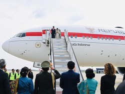 Jokowi dan Rombongan Kembali Bertolak ke Tanah Air dari Hannover Jerman