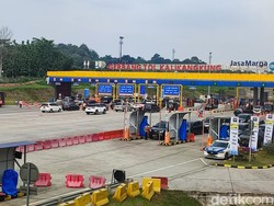 GT Kalikangkung Usai Penerapan One Way: Lalin Ramai Lancar