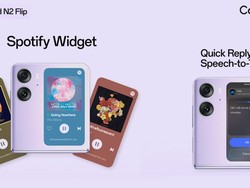 Widget Spotify dan Fitur Balas Cepat Pesan WA Hadir di Oppo Find N2 Flip