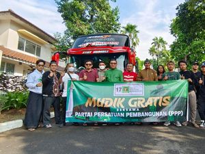 Fraksi PPP Lepas Ratusan Pemudik ke Jawa dan Sumatera