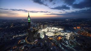 Senja Mempesona di Masjidil Haram