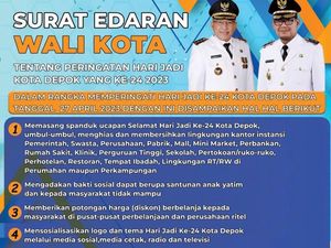 Pemkot Imbau Warga Pasang Spanduk HUT ke-24 Depok, Ritel Diminta Beri Diskon Pemkot Imbau Warga Pasang Spanduk HUT ke-24 Depok, Ritel Diminta Beri Diskon