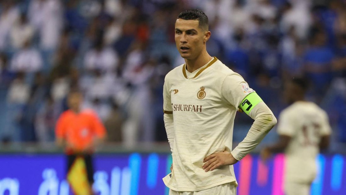 Ronaldo kena sindir Al Hilal usai banting lawan seolah main gulat. (Foto: FAYEZ NURELDINE/AFP via Getty Images)
