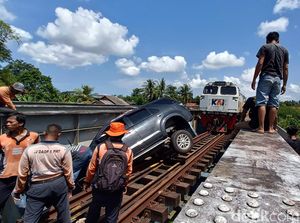 Sopir Fortuner Nyelonong ke Rel di Banyumas Ternyata Positif Sabu!