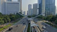 Pemandangan Langka Sepinya Jakarta yang Mulai Ditinggal Perantau