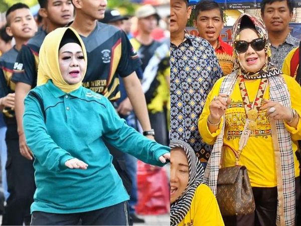 10 Potret Hedon-Nyentrik Reihana yang 14 Tahun Jabat Jadi Kadinkes Lampung