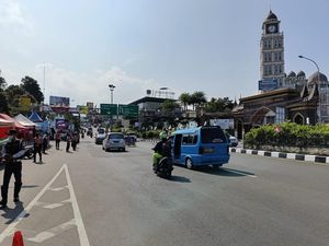 11 Ribu Kendaraan Masuk Jalur Puncak Bogor