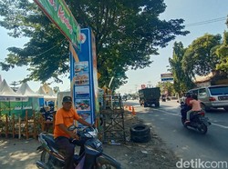 Ada Pasar Bulusan di Pantura Kudus, Hati-hati Rawan Macet Lur!