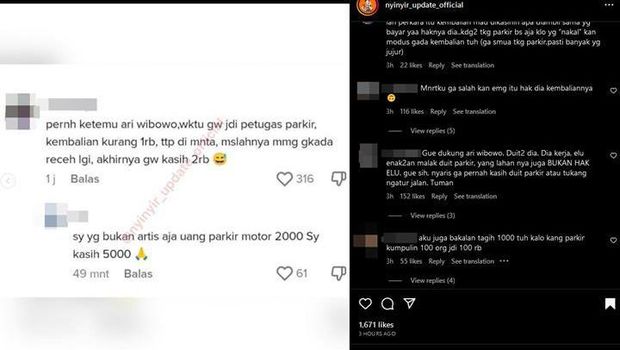 Curhatan Tukang Parkir Soal Ari Wibowo