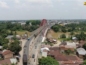 Urai Macet di Jalur Medan-Aceh, Jembatan Sei Wampu Akhirnya Dibuka