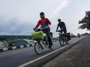 Naik Sepeda, Pemudik Ini Gowes Jakarta-Jawa Tengah Naik Sepeda, Pemudik Ini Gowes Jakarta-Jawa Tengah