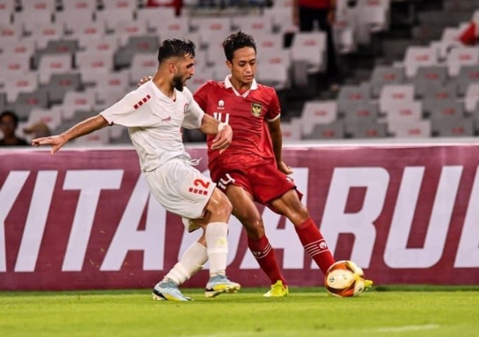 Penampilan Haykal Alhafiz (merah) di Timnas U-22.