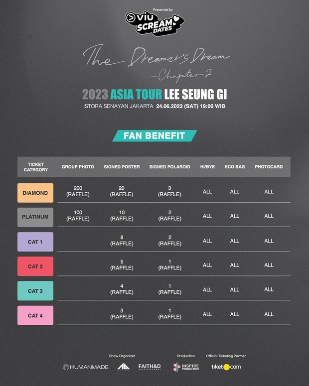 Penjualan tiket dan benefit/ Foto: instagram.com/viuindonesia Penjualan tiket dan benefit/ Foto: instagram.com/viuindonesia