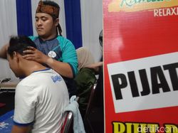 Pijatan Bikin Segar di Jalur Mudik Indramayu