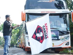 Sahabat Ganjar Berangkatkan Ribuan Pemudik dari 4 Kota